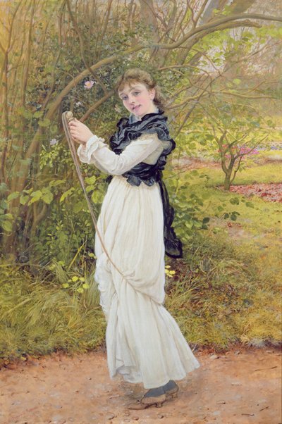 Saut à la corde, portrait de la fille de l